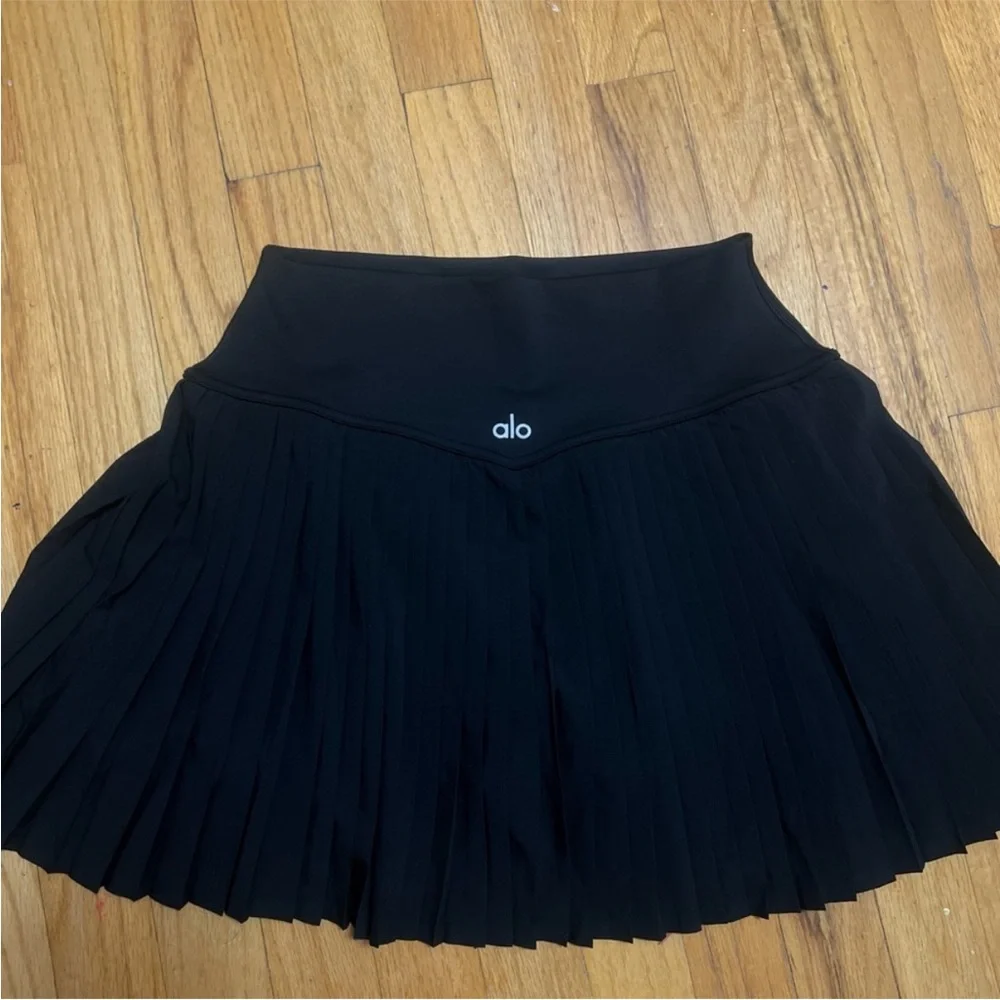 ALO Yoga Black Skater Skirt
